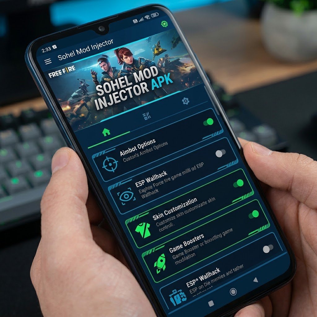 Sohel Mod Injector APK latest update v2.120.1 for FREE FIRE