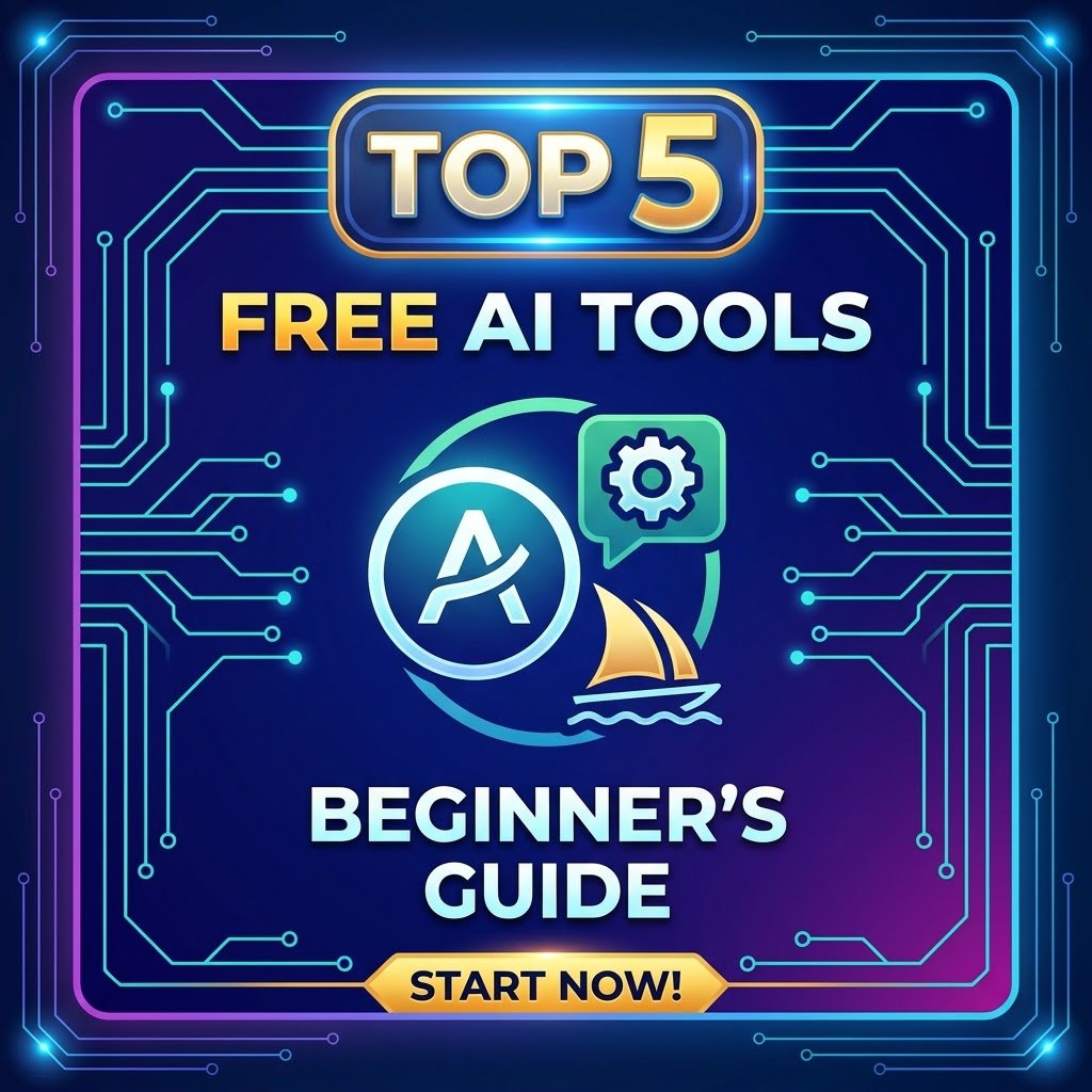 Top 5 AI Tools for Beginners Free