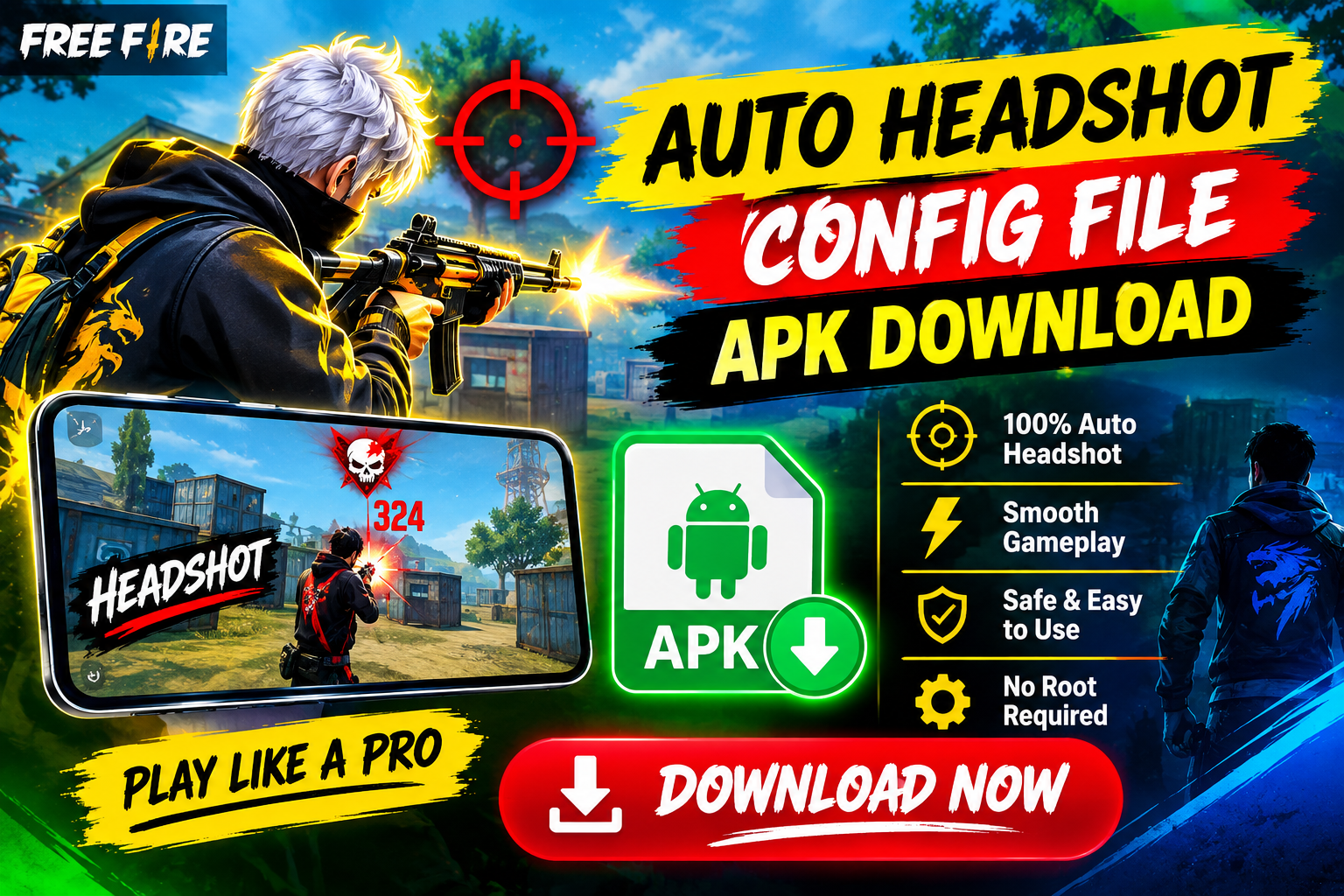 Auto headshot Free Fire Max